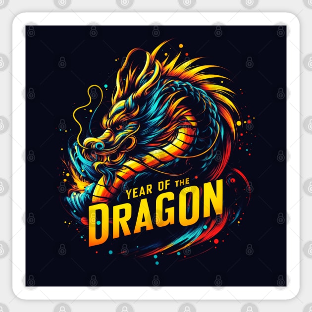 Year of The Dragon Sticker by Genbu